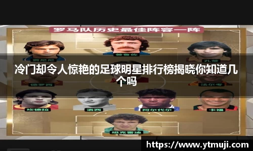 冷门却令人惊艳的足球明星排行榜揭晓你知道几个吗